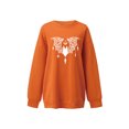 thumbnail image 1 of TRKIYQC mujer moda Halloween polar sudadera esqueleto calabaza murciélago Luna Castillo fantasma estampado cuello redondo manga larga jerséis Tops TRKIYQC moda, 1 of 6