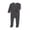 Dark Gray, variant on Afelkas Baby Long Sleeve Romper Infant Footed Pajamas Crewneck Snap Front Sleep and Play Newborn Solid Ribbed Cozy Boys Girls Jumpsuit Bodysuit3 Months-6 Months