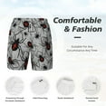 thumbnail image 5 of Lsque Mens Swim Trunks Spiders Pattern - Bathing Suit Compression Liner - Beach Swim Shorts Swimwear - (S-3XL) - Stretch Quick Dry -X-Large, 5 of 9
