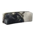 thumbnail image 1 of Easygdp Mystical Bull in Fog para Estuche de Lápices de Cuero, Estuche de Papelería de Cuero, Estuche de Gran Capacidad con Cremallera, 1 of 7