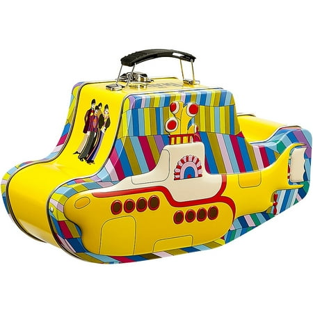 Vandor 64269 The Beatles Yellow Submarine Shaped Tin Tote with Embossing, Multicolored (Best Les Paul Color)