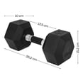 thumbnail image 4 of Set De Mancuernas Eleva  ELEVA-2MH Hexagonal 40 Lb Con 2 Pz, 4 of 8