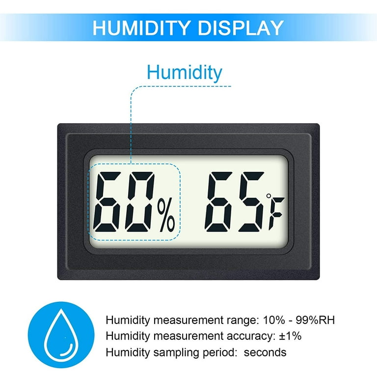 Digital Thermometer Indoor Hygrometer Room Thermometers and Humidity Gauge with Temperature Humidity Monitor by AikTryee