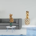 thumbnail image 2 of Figura de escritorio,Estatua de gato,linda decoración para estante o escritorio,Estatua de resina,Estatua de resina dorada para decoración del hogar,Figura decorativa de resina con escultura, 2 of 8