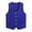 Blue, variant on Kids Volunteer Activities Vest Solid Color Button Down Waistcoat Boys Girls Waiter Bartender Blue L/12