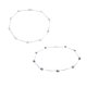 thumbnail image 5 of Collar de perlas de plata Qarigey para mujer color Azul negro 50cm, 5 of 6
