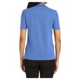 thumbnail image 2 of Womens Rapid Dry Cotton/Polyester Polo T-Shirt Riviera Blue Large, 2 of 6