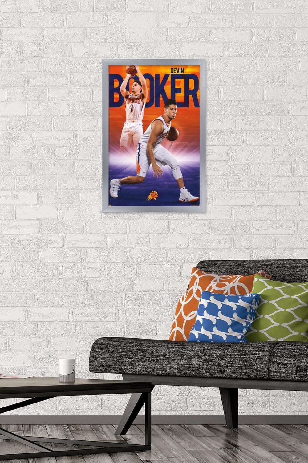 NBA Phoenix Suns - Devin Booker 18 Wall Poster, 22.375" x 34" Framed