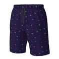 thumbnail image 5 of Kll Mathematical Symbols Men'S Casual Summer Beach Shorts Hawaiian Shorts With Pockets-X-Large, 5 of 9