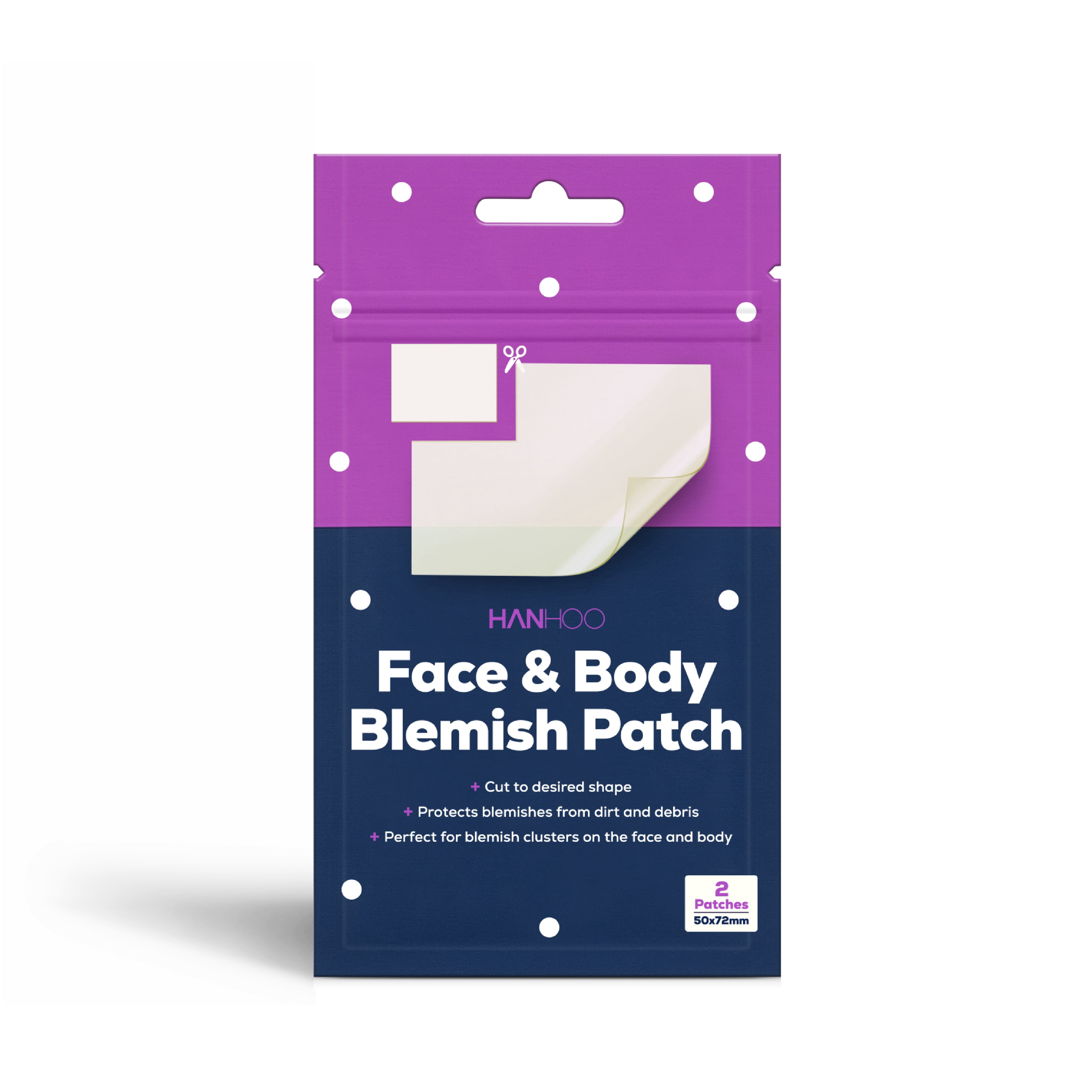 (3 pack) Hanhoo Face and Body Blemish Patch with Hydrocolloid, Non Medicated, Acne Treatment for All Skin Types, 2Ct.