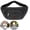 Black, variant on Clossjun Men Women Large Crossbody Bags Waistpacks With 3-Zipper Pockets Adjustable Belt Casual Bags Workout Traveling Running Daypacks Khaki