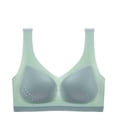 thumbnail image 4 of Sakmal Seamless Women Bras Bralette No Underwire Green Compression T-Shirt Bras for Women 3X, 4 of 4