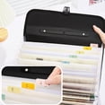 thumbnail image 6 of YIMWNYI Office Organizer Bag, 13 Compartment Plastic Folder for Documents, Business File Storage Bag, Multi-Compartment Document Organizer with Labeling Stickers, Portable Tote for Archiving, 6 of 6