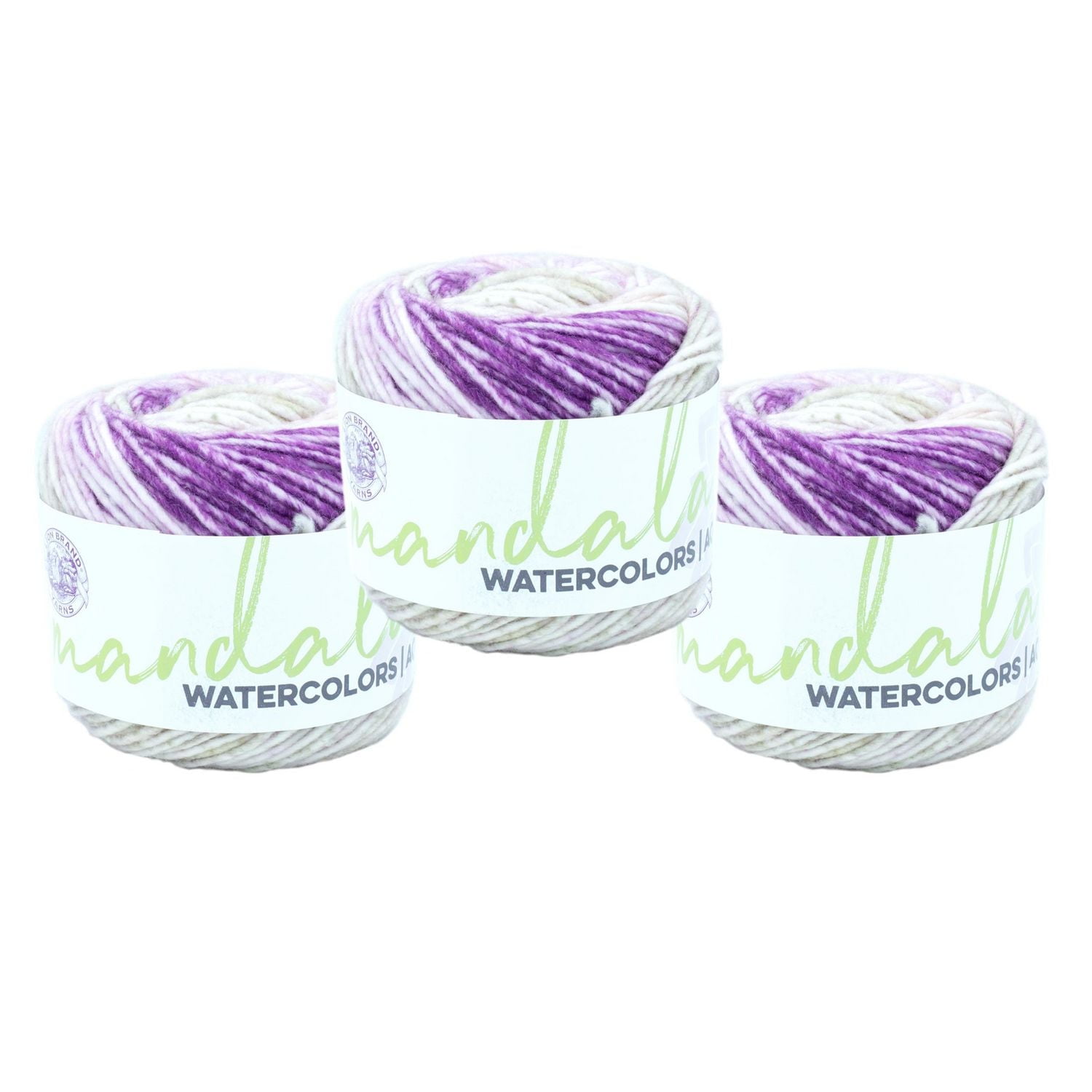 Lion Brand Mandala Watercolors Yarn - Icy Grape