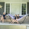 thumbnail image 2 of Vivere Double Cotton Hammock, Comfortable Daybed with Steel Stand, 9 Foot, Tranquility, 2 of 2