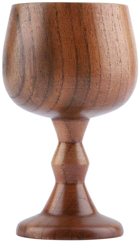 Abaodam Wooden Goblet - Wine Tumbler & Drinking Mug, Buddha Water Offering Cup, Beverage Chalice
