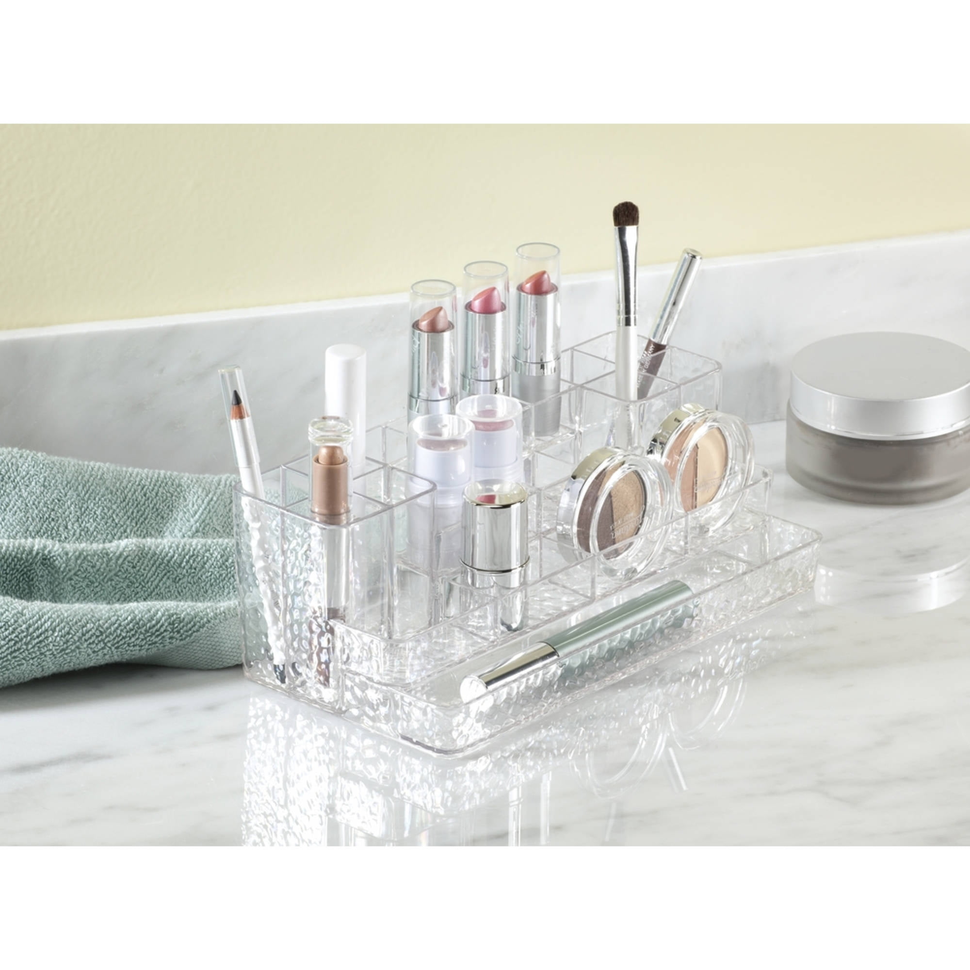 InterDesign Rain Clear Cosmetic Lipstick Organizer