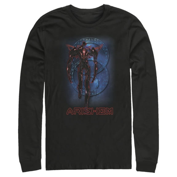 Men's Marvel Eternals Arishem the Judge  Long Sleeve Shirt Black Small