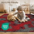 thumbnail image 4 of ODIKA 8'x10' Washable Area Rug Mens Web Men Crawler Net Motif Interlocking Strand Grid Webs for Dining Room, Large Office, Lounge, Non-Slip Chair-Friendly Mat, 4 of 7