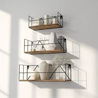 PHAREGE Black Floating Shelves in Wall Shelves Walmart