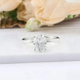 thumbnail image 4 of solitaire jewels 2.75CT Oval Moissanite Hidden Halo Engagement Ring For Women, 10K White Gold, 4 of 5