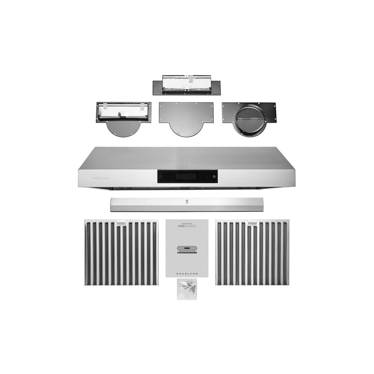 Hauslane/Chef Series 30-Inch Ps18 Under Cabinet Range Hood, Stainless  Steel/Pro Performance/Contemporary Design, Touch Screen, Dishwasher Safe  Baffle Filters, Led Lamps, 3-Way Venting 