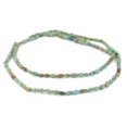 thumbnail image 3 of The Bead Chest Afghan Bicone Turquoise Beads 6x4mm Afghanistan Green Gemstone 12 Inch Strand, 3 of 4