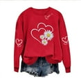 thumbnail image 4 of Xuyuer Valentine's Sweatshirt for Women Cute Love Heart Shirts Casual Long Sleeve Valentine Tshirt Clothes Tops, 4 of 8