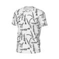 thumbnail image 6 of Wukai Lavender Flowers Print Men's Short-Sleeved Mesh T-Shirt,Quick-Dry Short Sleeve Workout T-Shirt-Large, 6 of 8