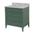 thumbnail image 4 of Eleanor 36" Bathroom Vanity with Sage Green Cabinet and Carrara Marble Top, 4 of 6