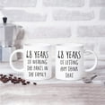 thumbnail image 4 of Koyal Wholesale 48th Anniversary Coffee Mug, 48 Years of Wearing the Pants in the Family, Letting Him Think, 2-Pk, 4 of 4
