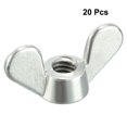 thumbnail image 2 of Unique Bargains M4 Wing Nuts Zinc Plated Fasteners Parts Butterfly Nut Silver Tone 20pcs, 2 of 3