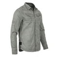 thumbnail image 3 of ZIMEGO Men's Stretch Flex Slim Color Washed Vintage Rugged Fashion Button Shirts, 3 of 6