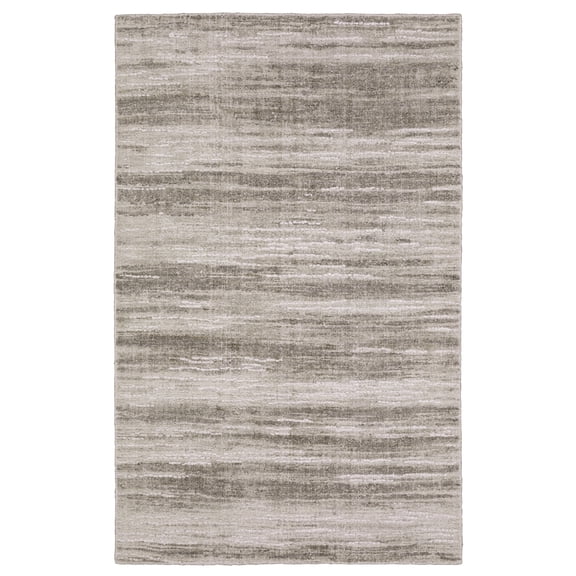 Oriental Weavers Clarke Hand-Made Wool Blend Area Rug - CLA01-9' x 12' - in Beige/Brown - Soft Modern Style Area Rug, Hand-Made Wool and Viscose Rugs, Dining, Living Room Rug