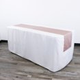 thumbnail image 3 of Your Chair Covers - 14 x 108 Inch L'amour Satin Table Runner Blush, 3 of 3