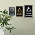 thumbnail image 3 of Signs ByLITA Portrait Round Explosive Materials Sign (Blue) - Large, 3 of 5
