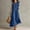 Blue, variant on Wedding Guest Dresses Flowy Dresses for Bride Party Dresses Midi Dress Lady Spring/Summer Casual Sleeveless Irregular Length Dress Army Green 2X