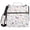 Butterflies and Flowers, variant on 3 Ring Zipper Binder with Shoulder Strap Waterproof Trapper Keeper 2 Inch D-Ring 500 Sheets Capacity Blue White Stripes and Blue Flowers