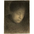 thumbnail image 2 of Seurat, Georges 15x18 White Modern Wood Framed Museum Art Print Titled - Madame Seurat, the Artists Mother (Madame Seurat, mere), 2 of 4