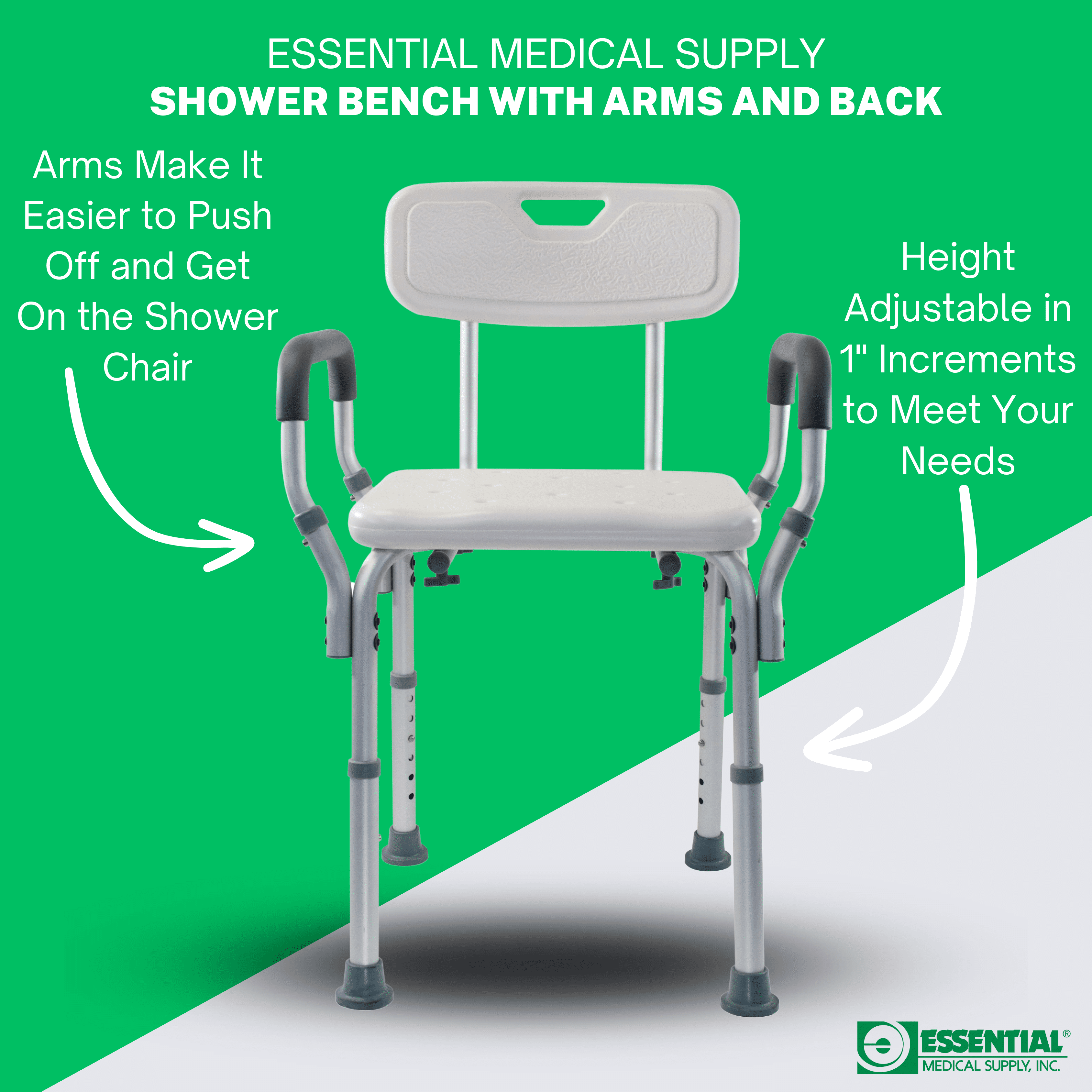 Shower seat with arms hotsell
