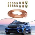 thumbnail image 2 of 3/16 Inch Brake Line Tubing Roll – 25 Ft Copper Coated – Includes 16 Fittings – 3-Year Warranty 2 of 6