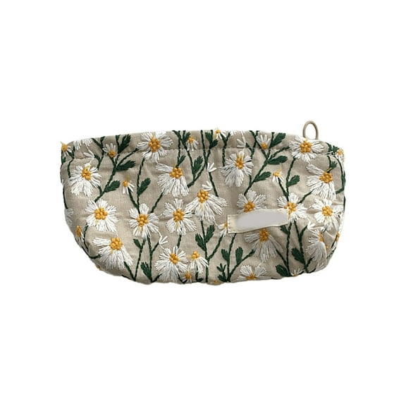 Cosmetic Organizer Bag for Women and Girls Durable Travel Makeup Storage Pouch with Interior and Multiple Compartments