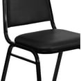 thumbnail image 7 of CRXX Trapezoid Back Banquet Chair, Black Vinyl/Black Frame 2.5" Seat, 7 of 7