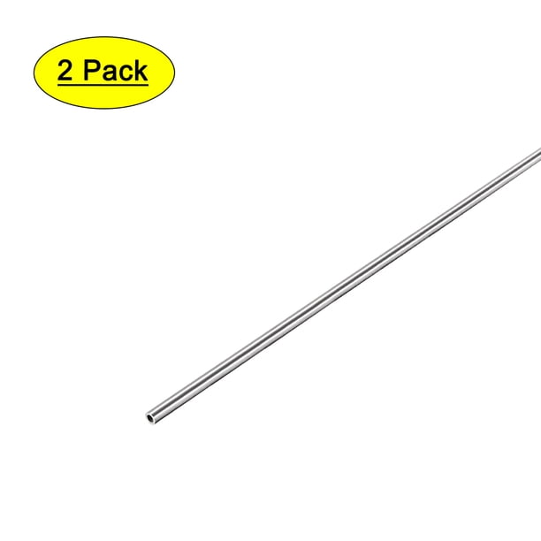 Tubo redondo de acero inoxidable sin costura Uxcell 304 de 4 mm x 0.8 mm x 250 mm