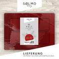 Sølmo Premium Felt Placemats Set of 6 Red Washable, Placemat 16x13 inch