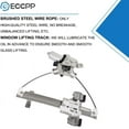 thumbnail image 2 of ECCPP Rear Left Driver Side Power Window Regulator with Motor Assembly Replacement fits for 2007-2014 For Cadillac Escalade 2007-2014 For Chevrolet Tahoe 2007-2014 For GMC Yukon 15841699 741-390, 2 of 5
