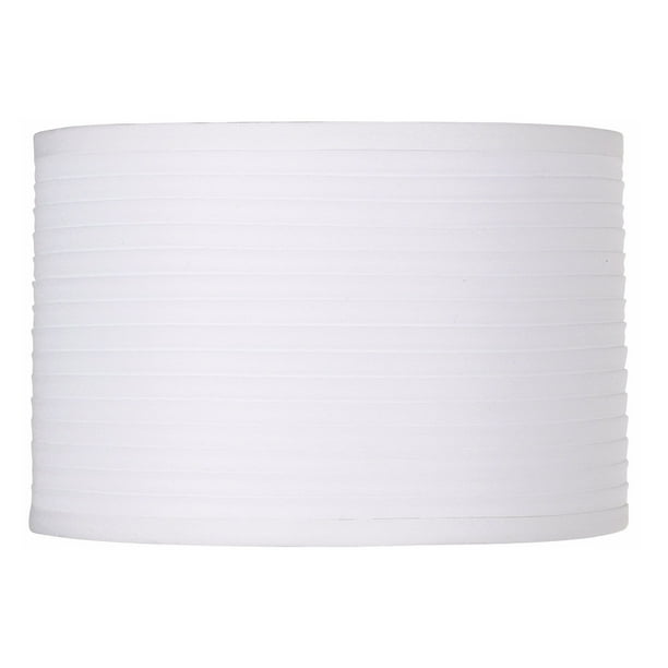 Bwood White Horizontal Pleat Small Drum Lamp Shade 11 Top X Bottom 7 5 High Spider Replacement With Harp And Finial Com Drum Lamp Shade, Lamp Shades Small Drum