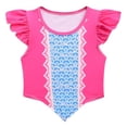 thumbnail image 5 of Halloween Costume Little Shepherdess Cosplay Outfits Flutter Sleeve Pink Top with White Polka Dot Long Skirt Set for Halloween Dress Up,Size 110, 5 of 7