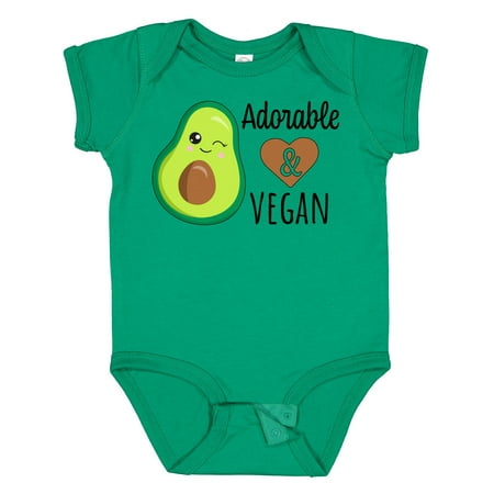 

Inktastic Adorable and Vegan Cute Avocado Gift Baby Boy or Baby Girl Bodysuit