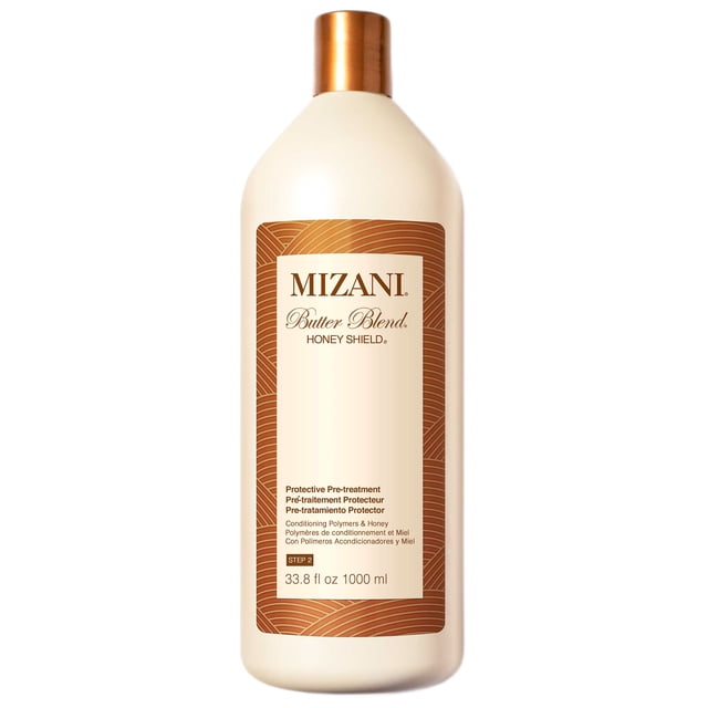 33.8 oz , Mizani Butter Blend Honey Shield - Protective Pre-Treatment Hair - Pack of 2 w/ Sleekshop Teasing Comb Mizani by Sleekshop belleza